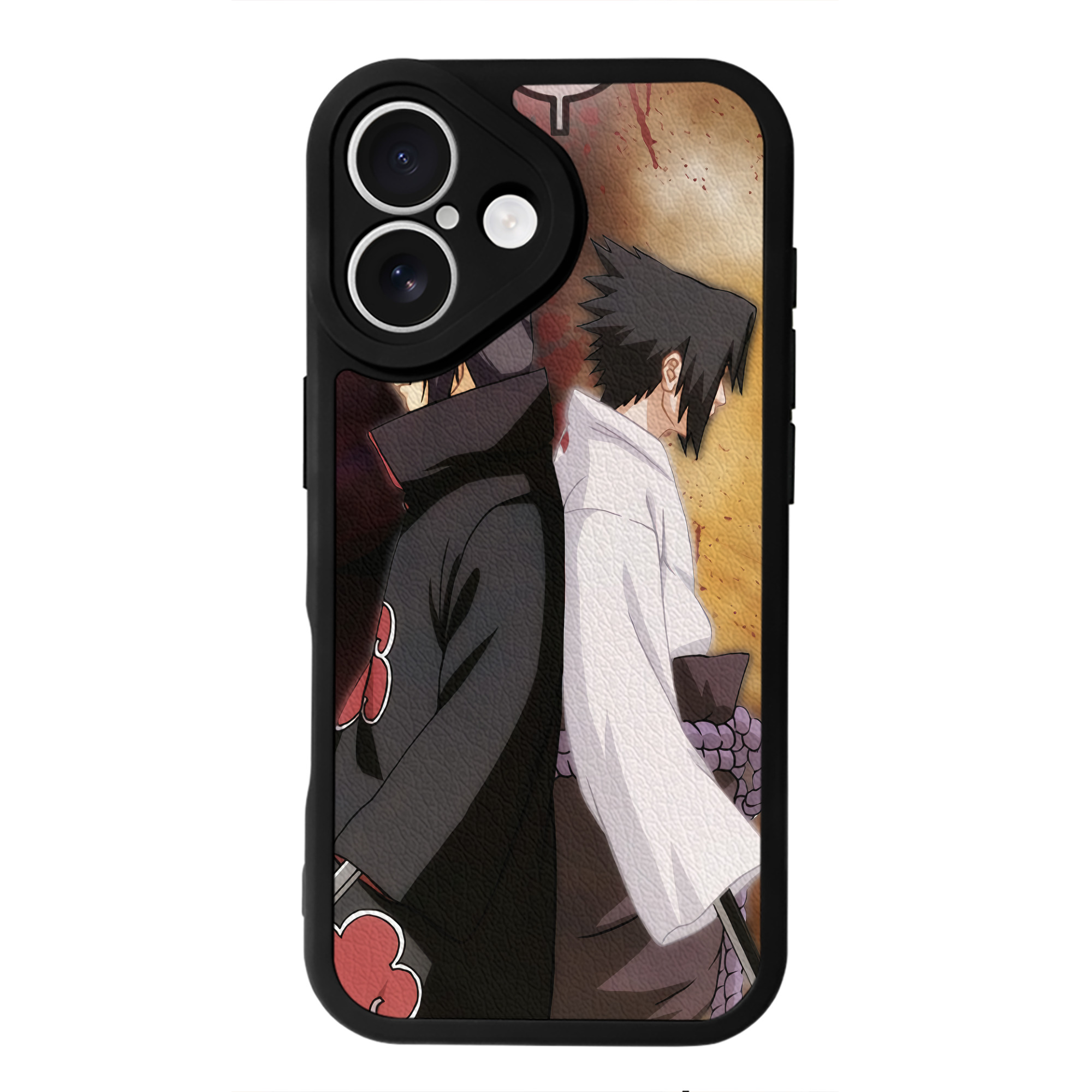 （画像用） NARUTO -ナルト- NARUTO -ナルト- 疾風伝 【iPhone 16シリーズ対応】シリコンスマホケース（レザー調） 材質：シリコン